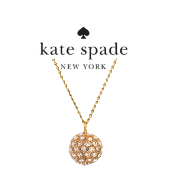 kate spade Jewelry - KATE SPADE Crystal Ball Long Necklace w/ beautiful round KS gift box
